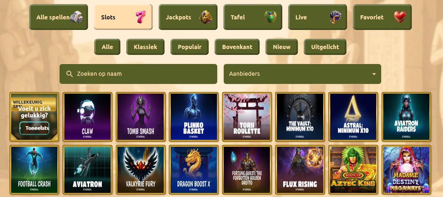 bet cleo casino slots